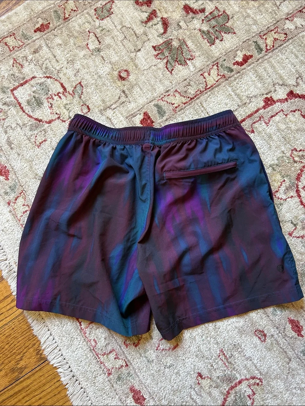 BAMBOO Black and Purple Gradient Swim Trunks